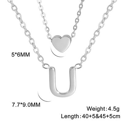 Elegant And Fashionable, Carefully Shaped 26 Letter Necklace