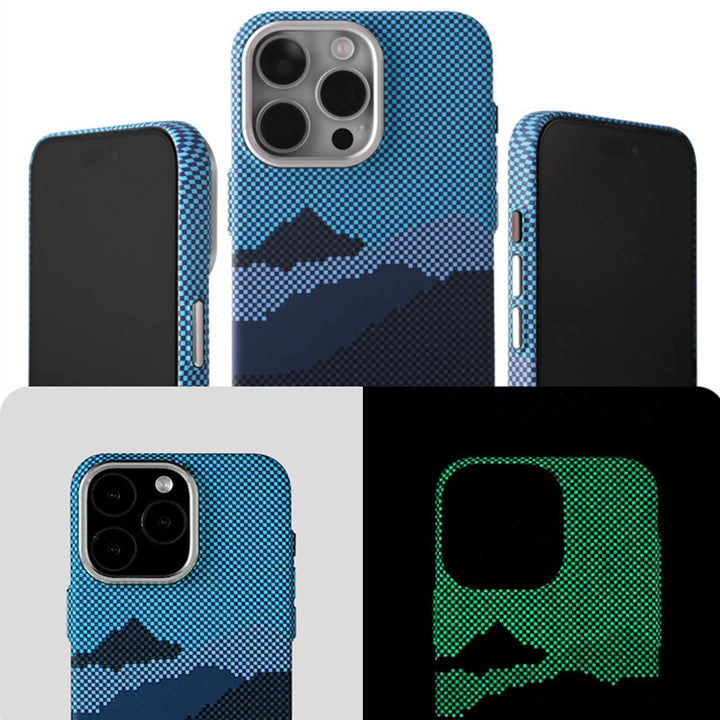 Kevlar Magnetic Carbon Fiber Texture Phone Case