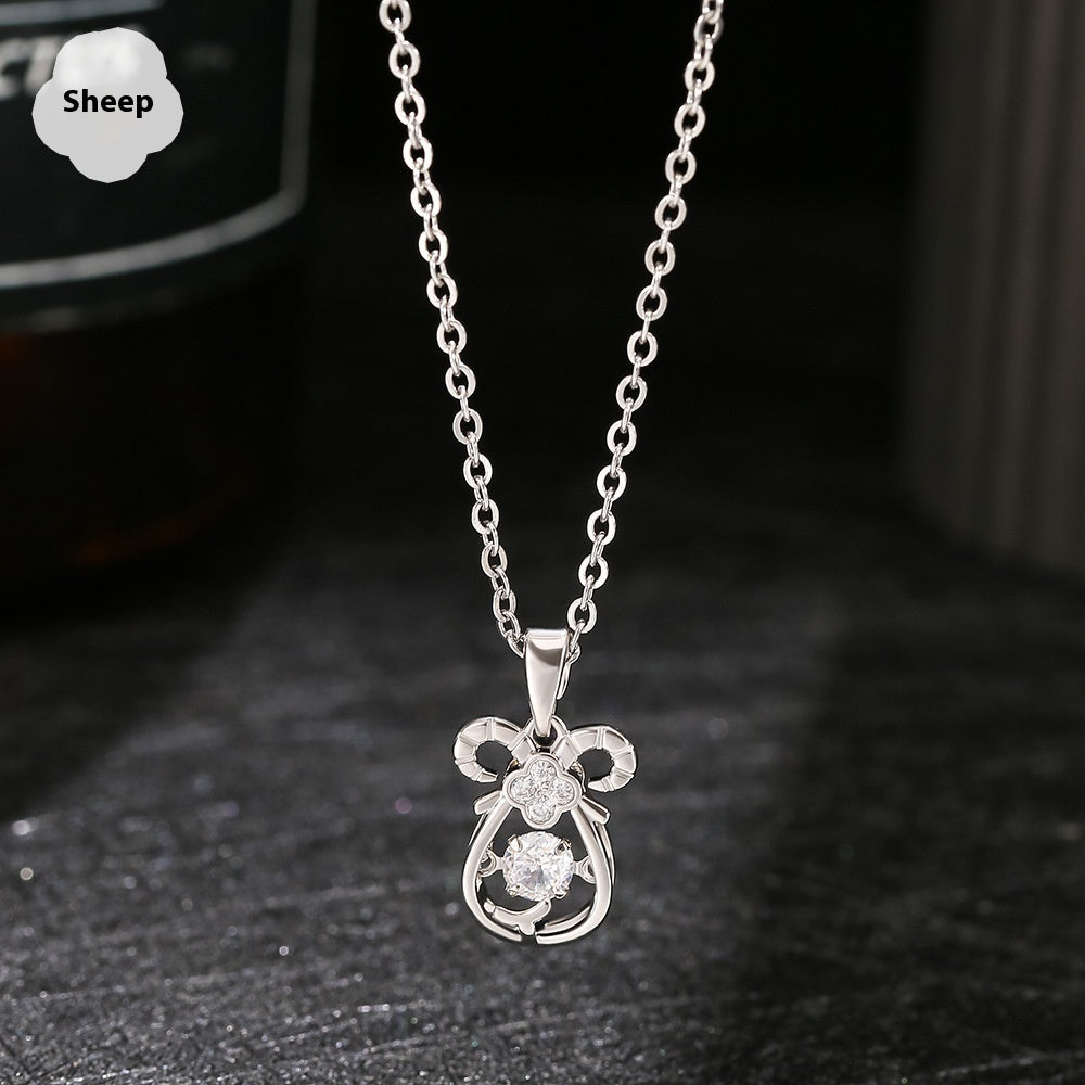 Ins Zodiac Smart Necklace Micro-inlaid