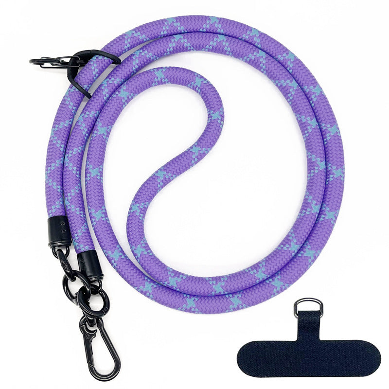 10 mm Climbing Rope Telefon mobil Garnitură Lankard Garnitură reglabilă Crossbody Telefon mobil curea cu Curea de cameră cu curea de cameră anti-pierdere a gâtului