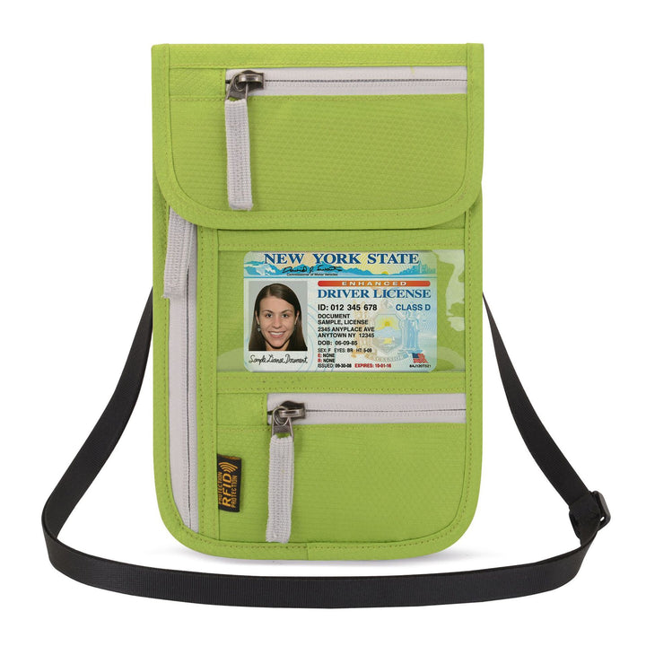 Travel Abroad Document Package Multi-functional Waterproof Neck Passport Holder