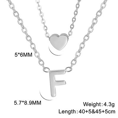 Elegant And Fashionable, Carefully Shaped 26 Letter Necklace