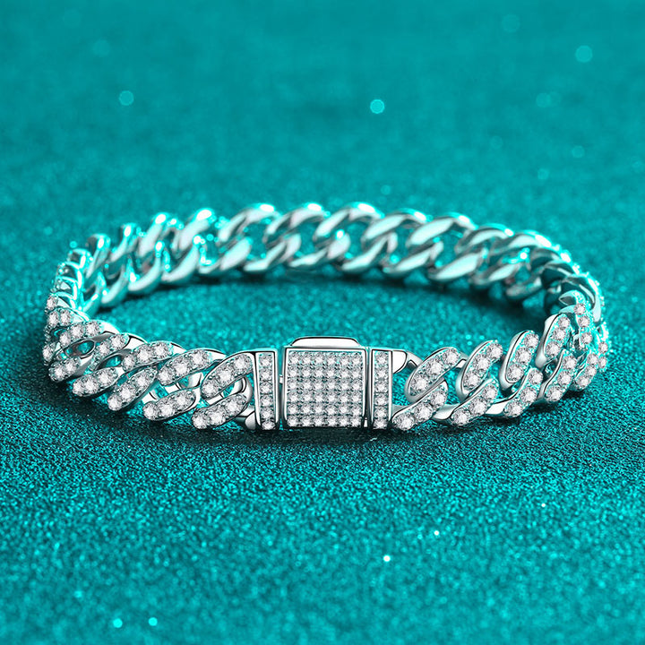 Cuban Link Chain Moissanite Bracelet