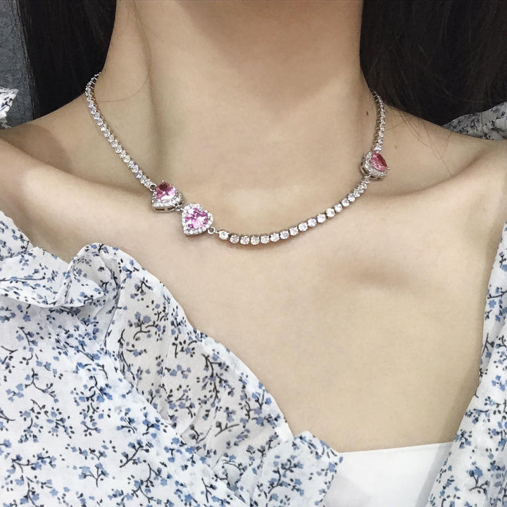 Women's Sweet Light Luxury Heavy Industry High-definition Collarbone Chain