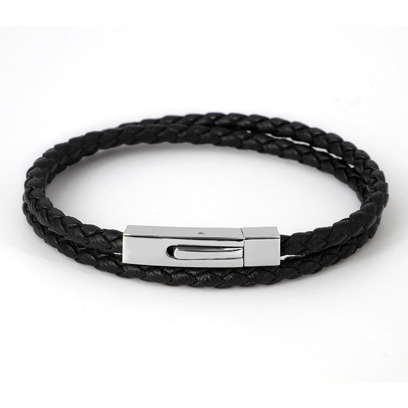 Fashion Men's Retro Genuine Leather Bracelet