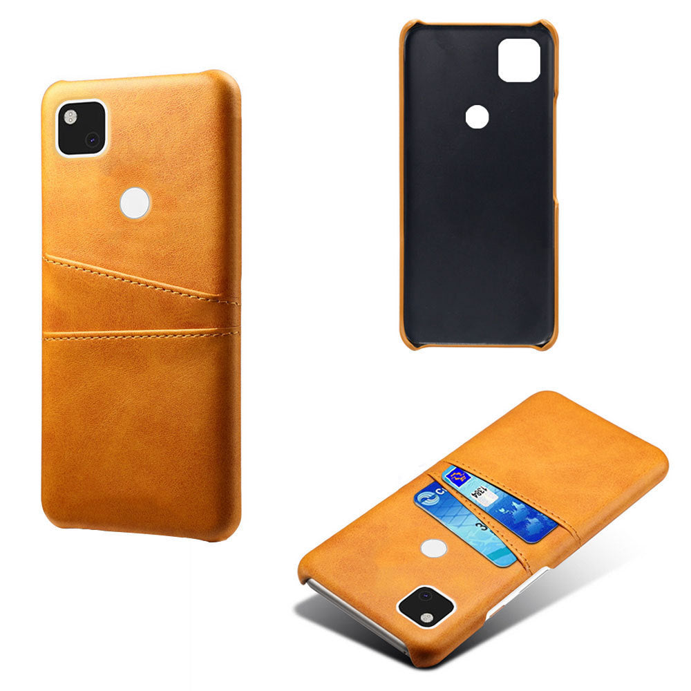 Applicable To Pixel4a Phone Case Pixel 4A Mobile Phone Double Card Protection Leather Case