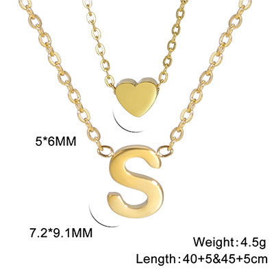 Elegant And Fashionable, Carefully Shaped 26 Letter Necklace