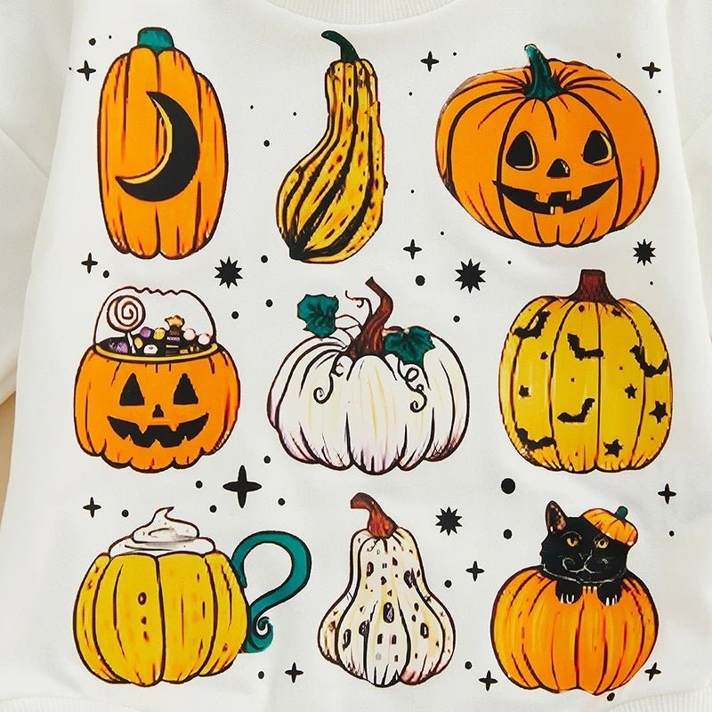 Europe And America Baby Onesie Cute Halloween Pumpkin