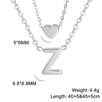 Elegant And Fashionable, Carefully Shaped 26 Letter Necklace