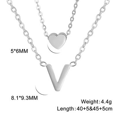 Elegant And Fashionable, Carefully Shaped 26 Letter Necklace