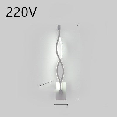 Lampa de perete cu LED -uri nordic lampa noptieră pentru dormitor minimalist