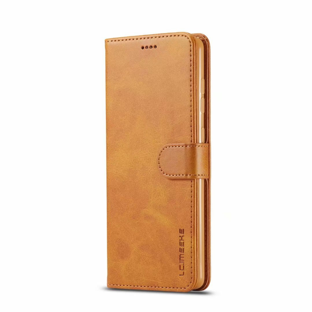 Leather Magnetic Calf Pattern Leather Case