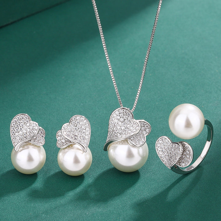 Jewelry Suit Natural Freshwater Pearl Pendant