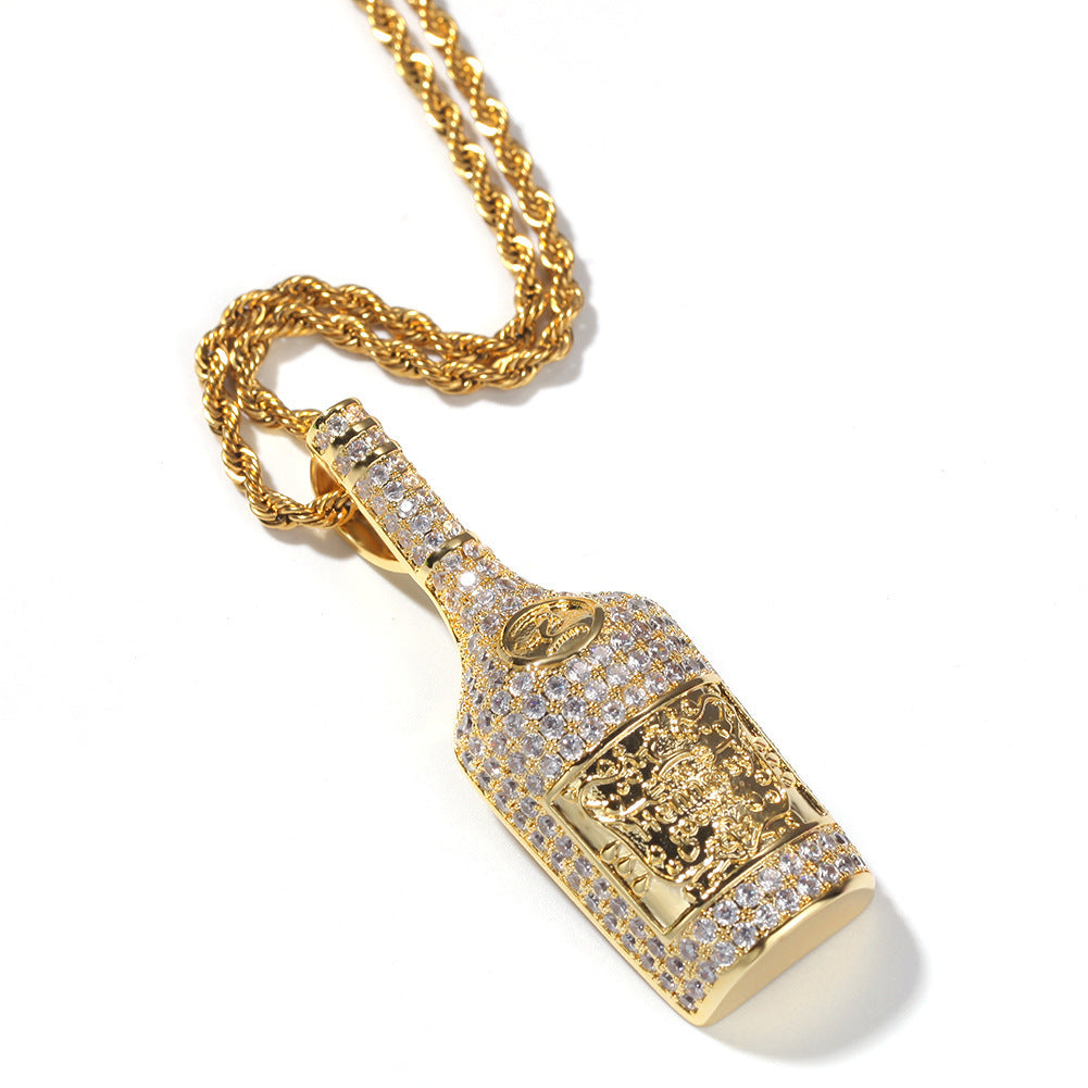 Hip-Hop Hipster Design Wine Bottle Pendant High Profile Fashion