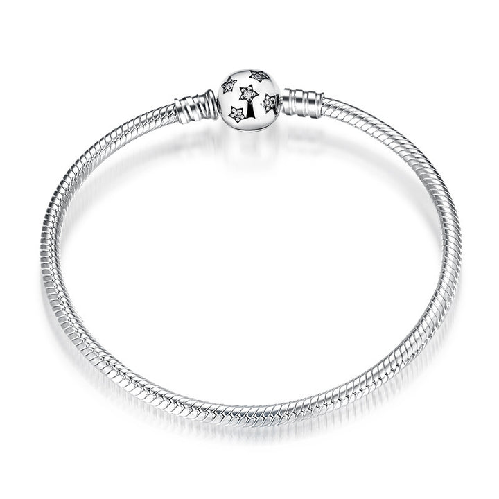 Brățară pentru femei S925 Sterling Silver Basic Snake Bone Lanț