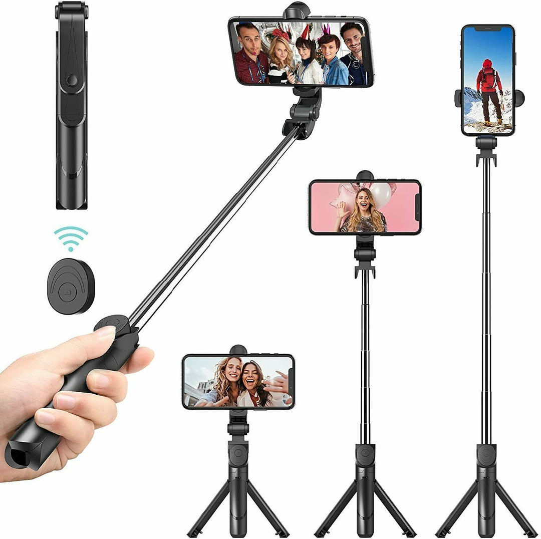 Potriviți telescopul telescopic Stick Bluetooth Tripod Monopod Suport pentru telefon