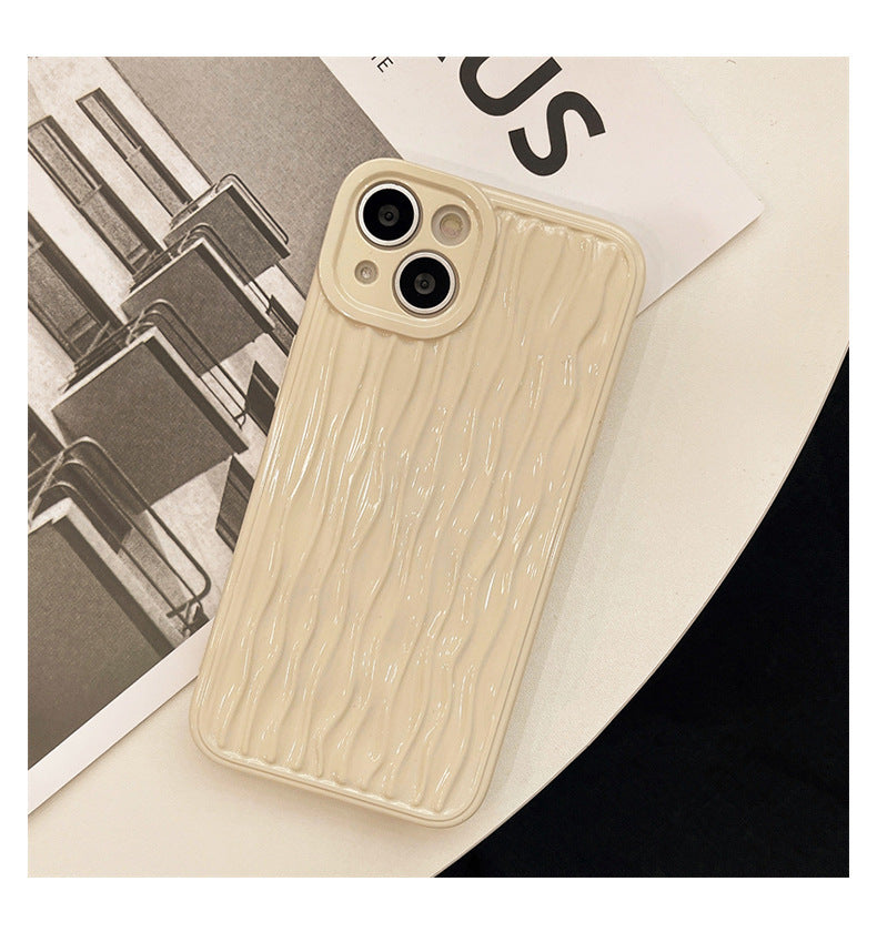 High-grade Water Ripple Phone Case Silicone Glossy Surface