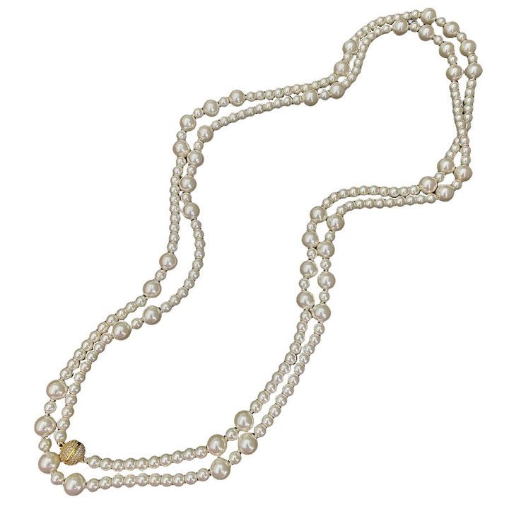 Extra Long Pearl Necklace For Women Fashionable And Versatile