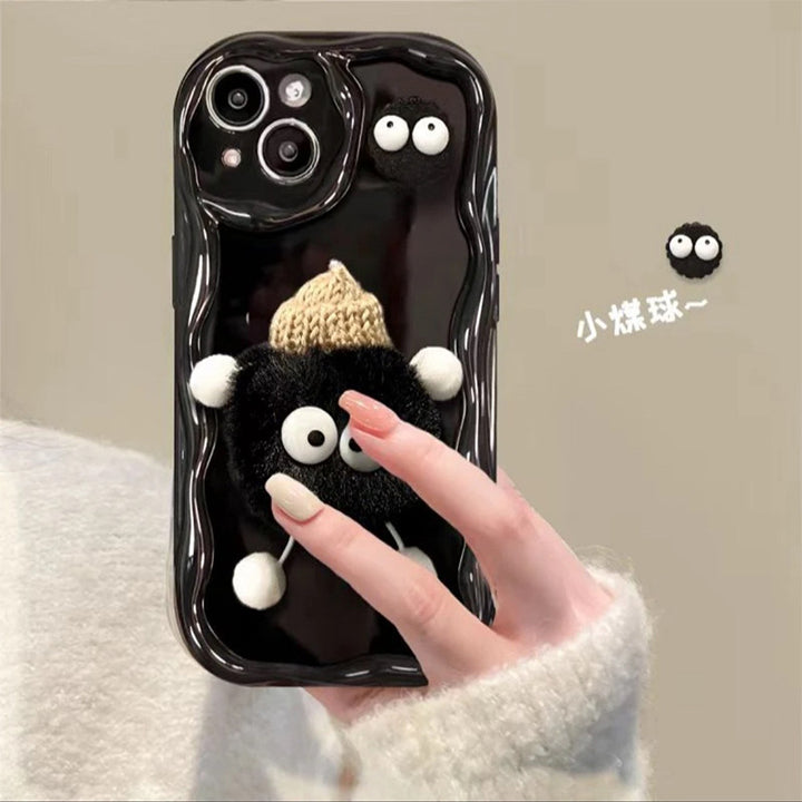 Cartoon Cute Plush Hat Doll Phone Case