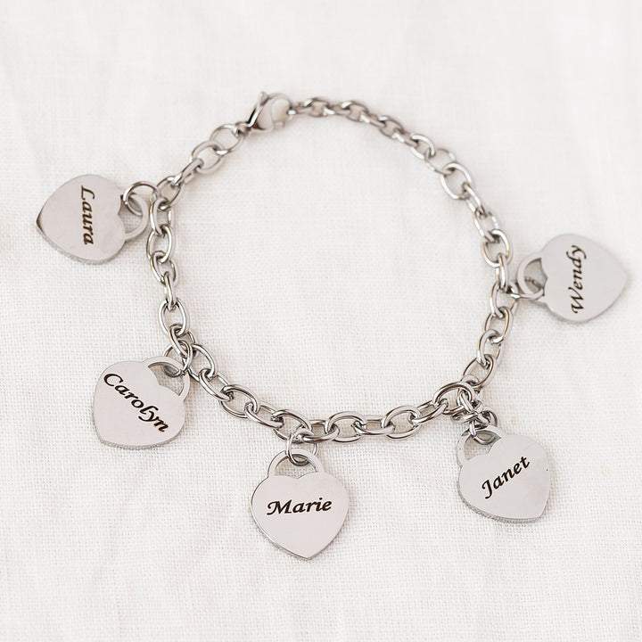 Love Engraved Bracelet Stainless Steel DIY