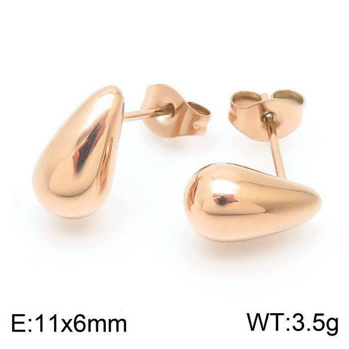 Fashion Drop-shaped Solid Geometric Earrings