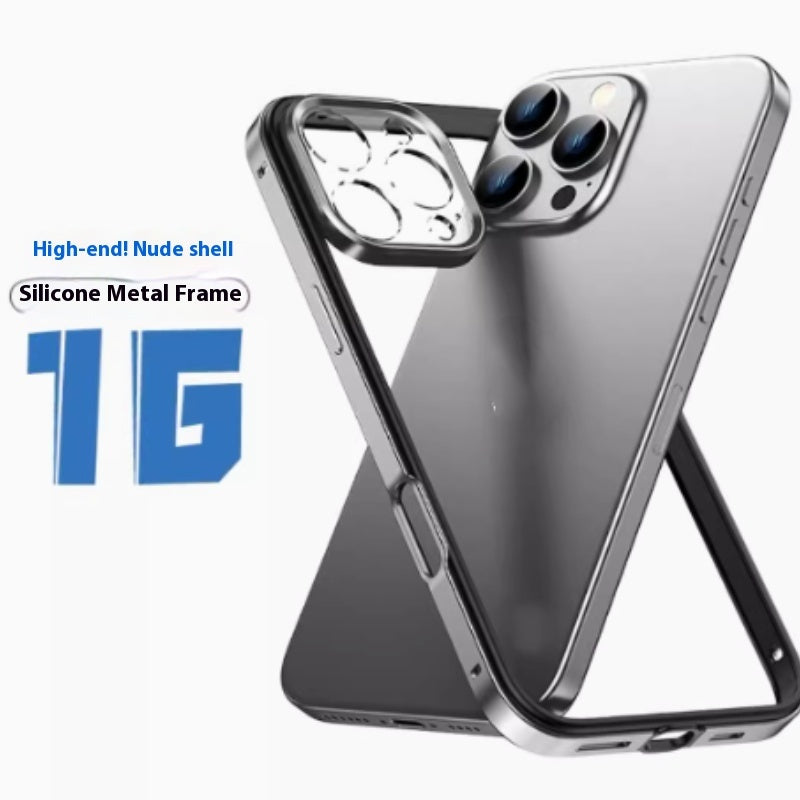 Hollow Out Heat Dissipation Metal Phone Case With 15promax Lens Film All Inclusive