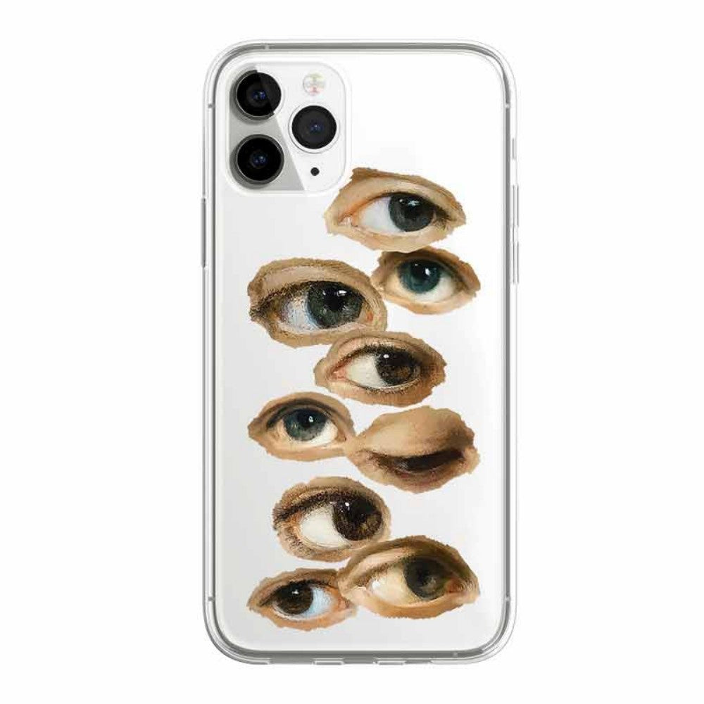 Hand Drawn Eye Soft Phone Case