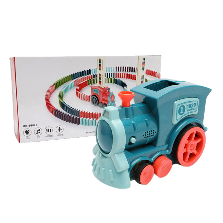 DOMINO TRAIN JOYS TOY JOYS PUZZLE A MAȘTE ELIBERARE AUTOMATĂ LICENȚIE LICENȚIE ELECTRIC BLOCELE