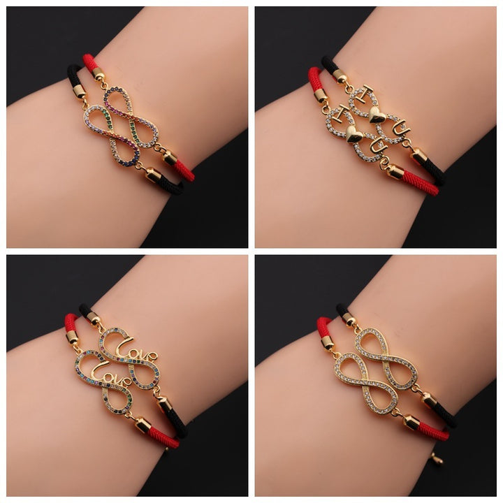 Fashion Copper Zircon Bracelet For Couple Ornament