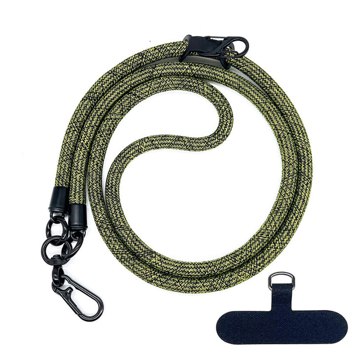 10 mm Climbing Rope Telefon mobil Garnitură Lankard Garnitură reglabilă Crossbody Telefon mobil curea cu Curea de cameră cu curea de cameră anti-pierdere a gâtului