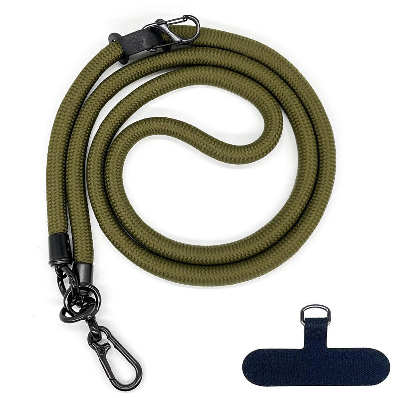 10 mm Climbing Rope Telefon mobil Garnitură Lankard Garnitură reglabilă Crossbody Telefon mobil curea cu Curea de cameră cu curea de cameră anti-pierdere a gâtului