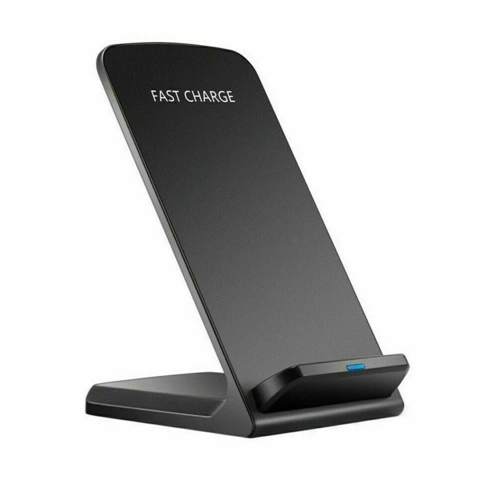 Încărcător rapid Qi Wireless Stand Dock pentru iPhone 8 X XS 11 12 13 Pro Max