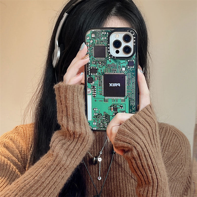 Funny Circuit Board Creative Drop-resistant Acrylic Phone Case