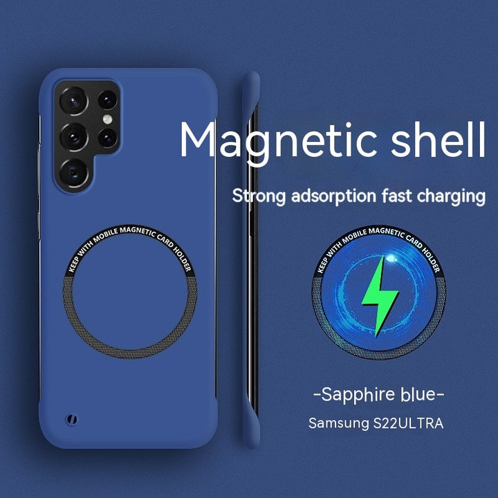 Ultra-thin Frameless Magnetic Wireless Charger Drop-resistant Soft Protective Case