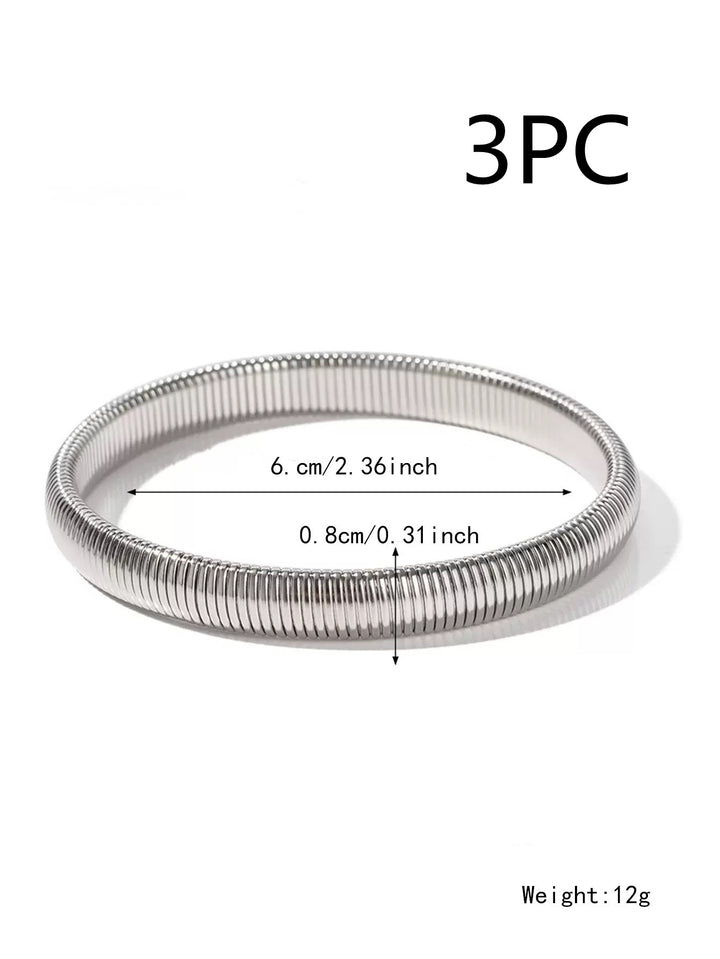 Women's Fashion Stretch Titanium Steel Snake Bone Bracelet