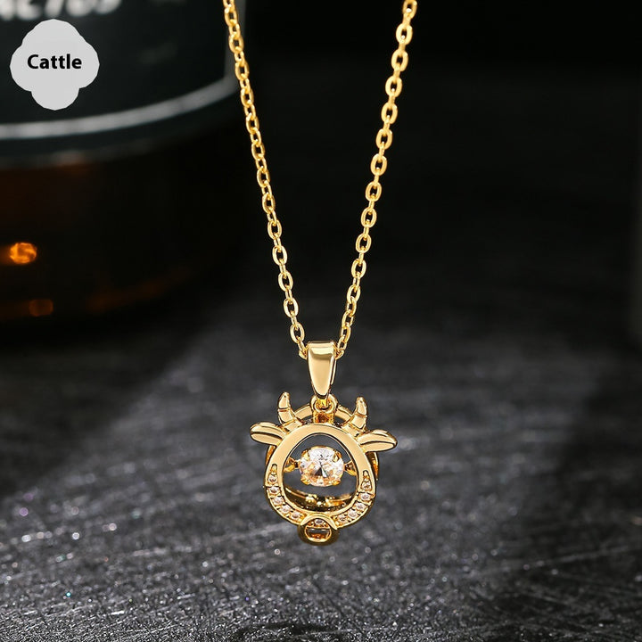 Ins Zodiac Smart Necklace Micro-inlaid