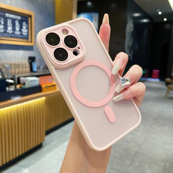 Skin Sensitive Magnetic Suction Fine Hole Frosted Phone Case