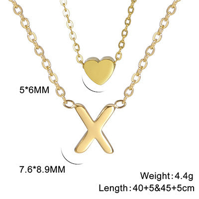 Elegant And Fashionable, Carefully Shaped 26 Letter Necklace