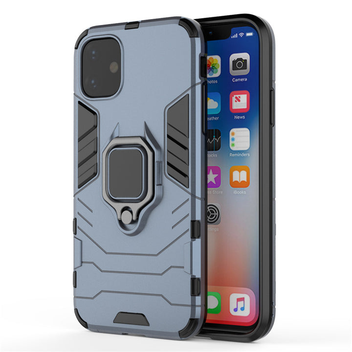 Black Panther Ring Holder Phone Case Shockproof Cover