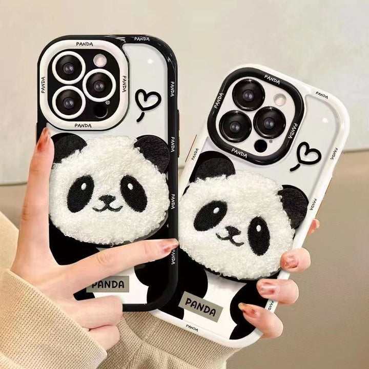 PLUSH PANDA CAZĂ DE TELEFONATĂ DE RESISTANTĂ DE DREPTURI