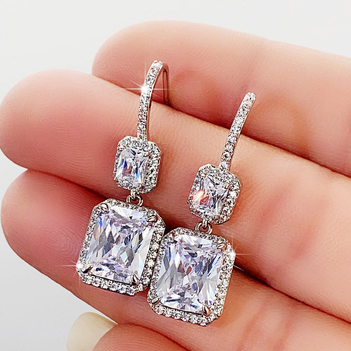 Women's French-style Zircon Earrings