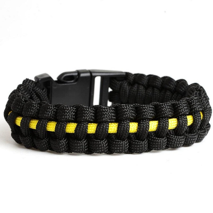 Men's And Women's Blue Line Paracord Bracelet