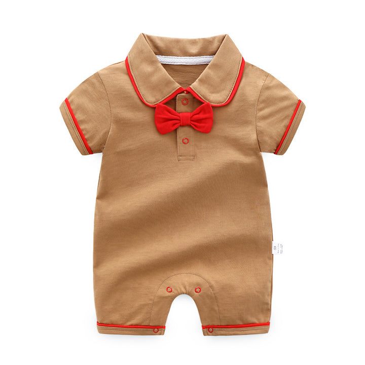 Baby Jumpsuit Thin Clothing Short Sleeve Crawler