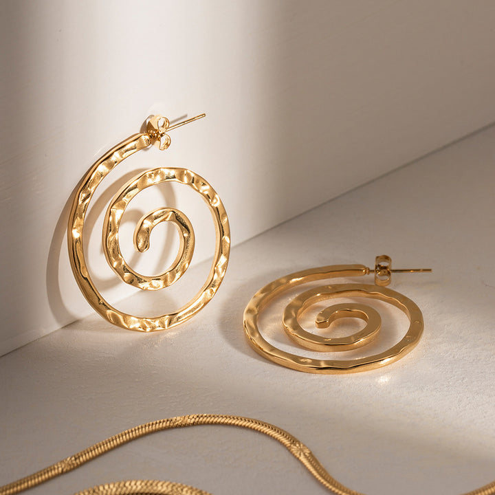 Women's Fashion Mosquito Coil Geometric Earrings