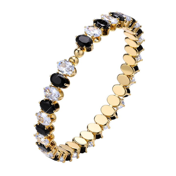 Fashion Women's Colorful Oval Zircon Bracelet