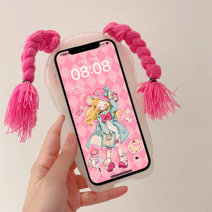 Summer Funny Braid Swimsuit Girl Phone Case