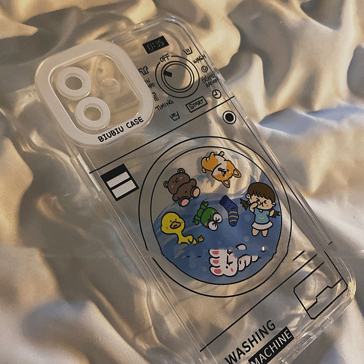 Funny Washing Machine Cartoon Animal Phone Case