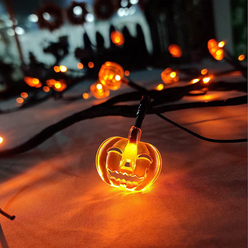 Halloween LED Willow Vine String Light Cool Cartoon Bat Decor de dovleac pentru petreceri în interior în aer liber decor