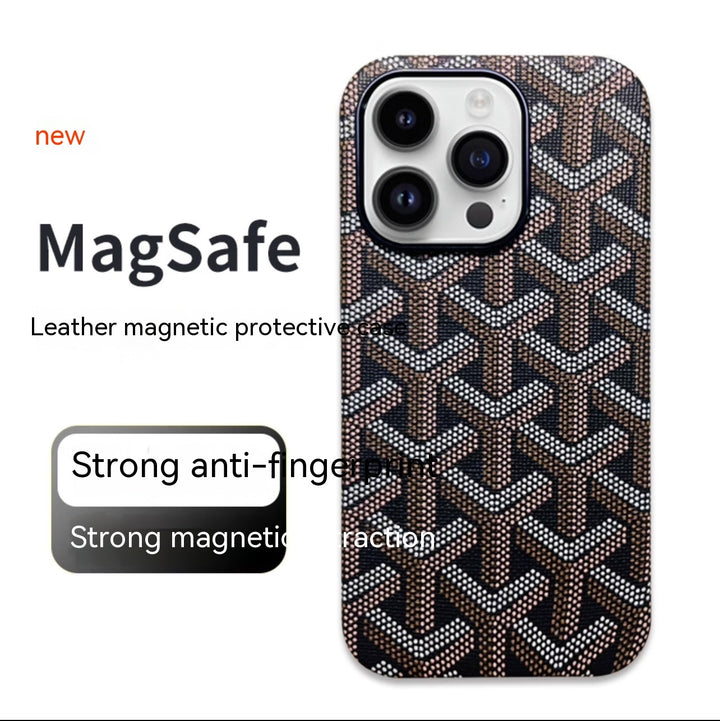 Leather Phone Case Magnetic All-inclusive Drop-resistant Protective Case