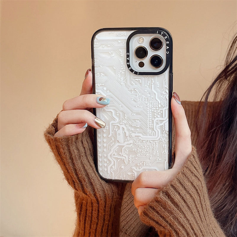 Funny Circuit Board Creative Drop-resistant Acrylic Phone Case